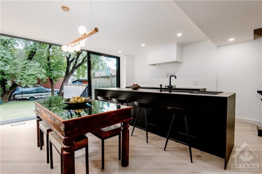 Common hardwood throughout for a seamless look