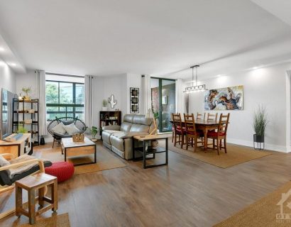 Condo Reno a new open concept living dining area